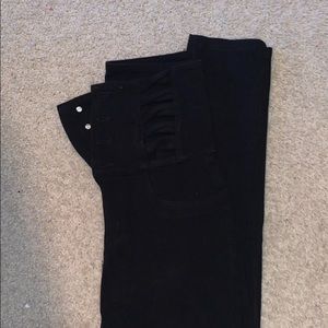 High waisted black jeans